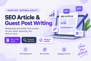SEO Article & Guest Post Writing Service