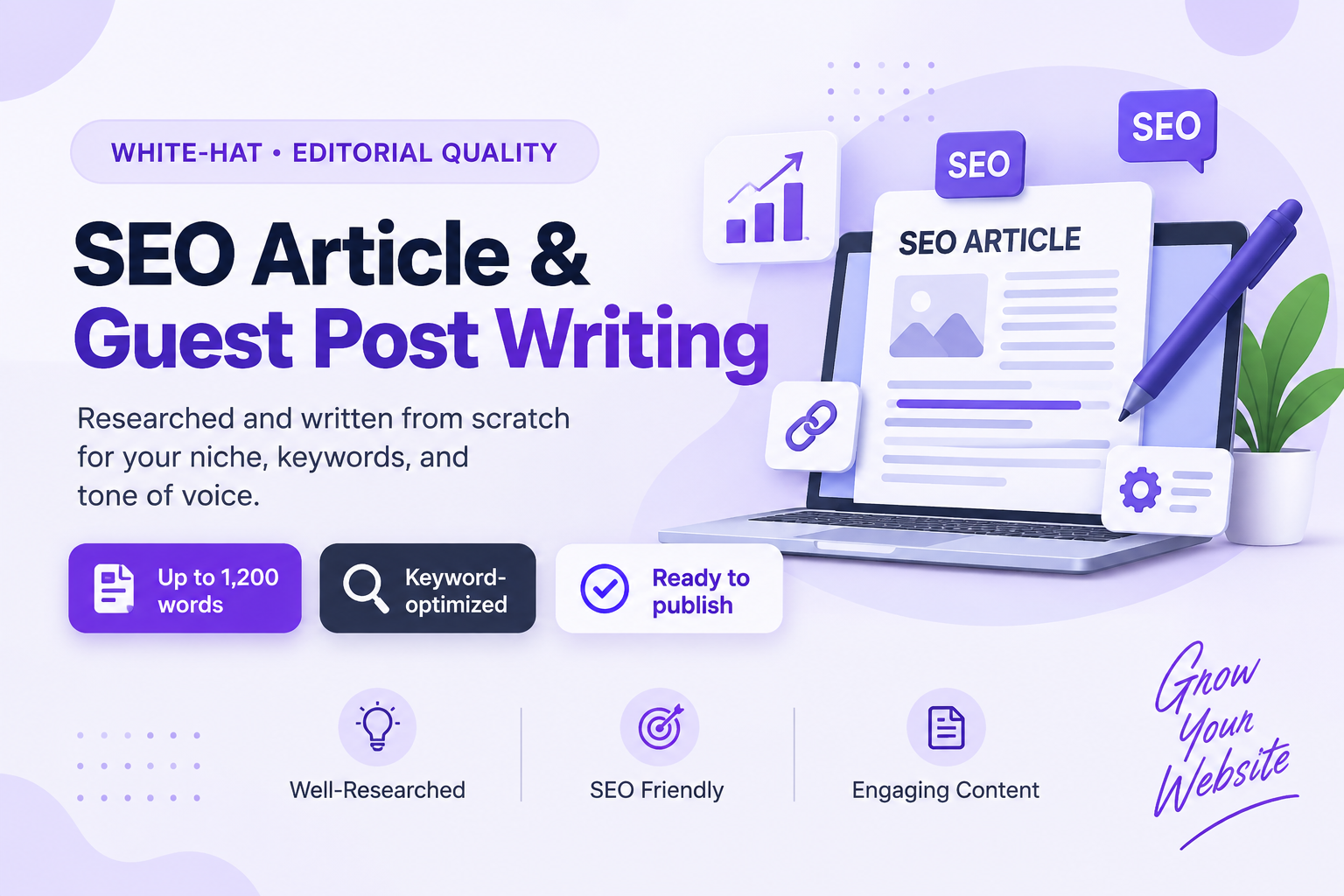 SEO Article Guest Post Writing Service